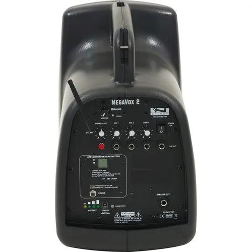 Anchor Audio MEGA2-U2 MegaVox 2 Portable PA System with Bluetooth & Dual Mic Receiver - Image 2