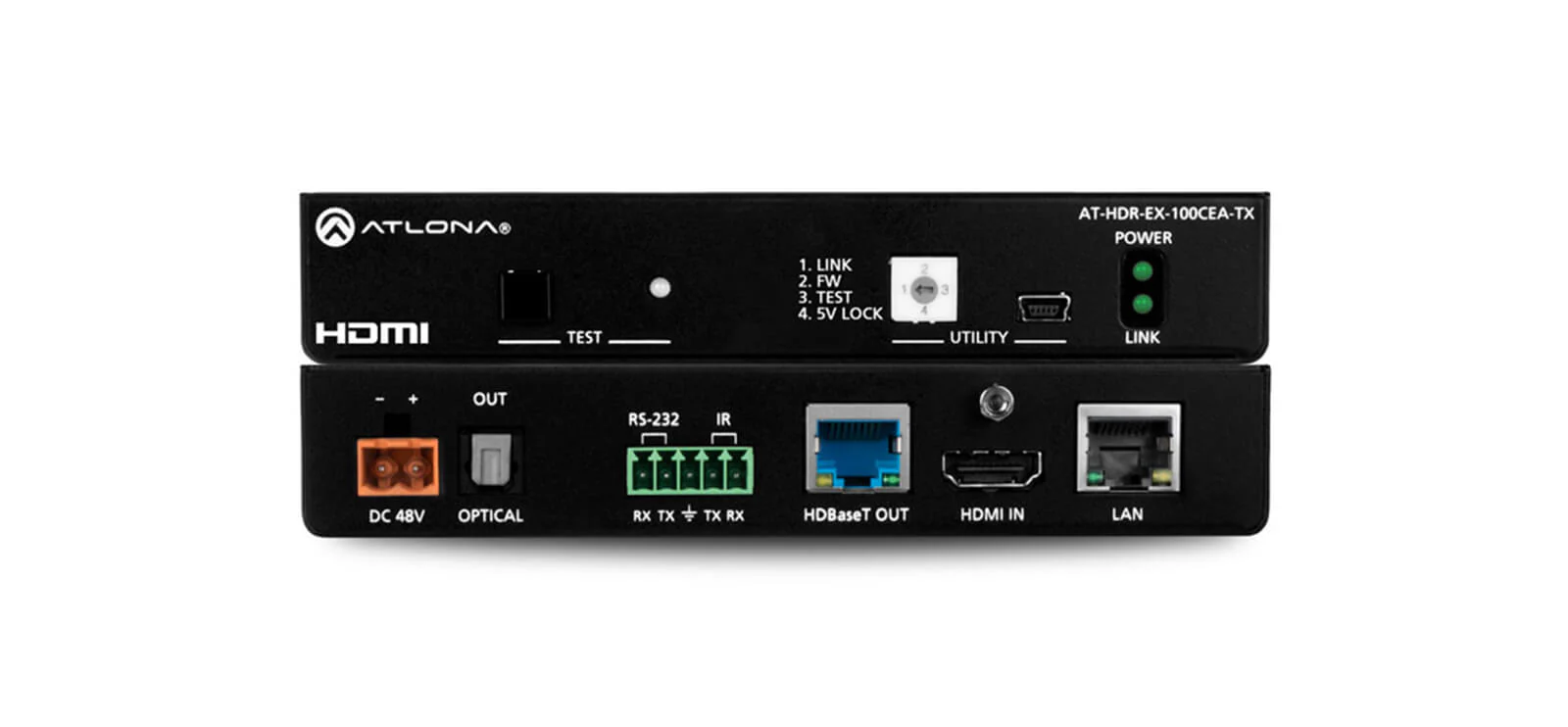 Atlona 4K HDR HDBaseT Transmitter with Control and Ethernet