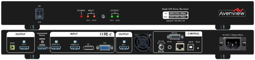 Avenview EDGEPRO 2X2-V2 Blending Video Wall Processor