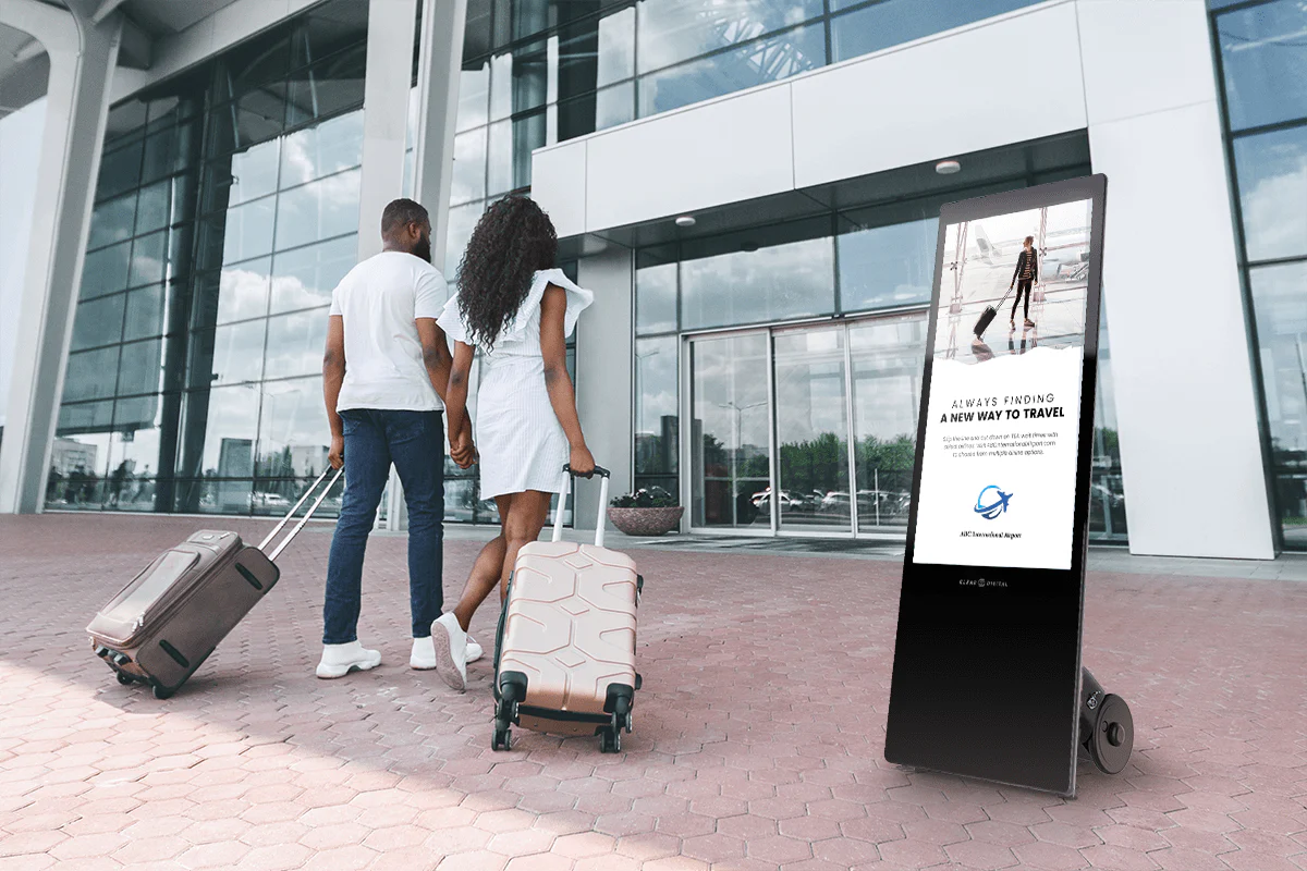 Clear Digital Evo Tall Mobile Digital Signage Display - Image 4