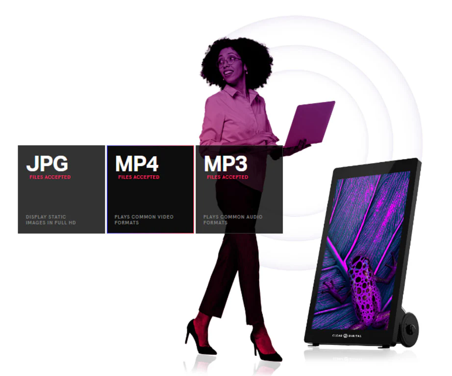 Clear Touch Evo Roll Pro 43-inch HD IP65 Digital Signage System - Image 5