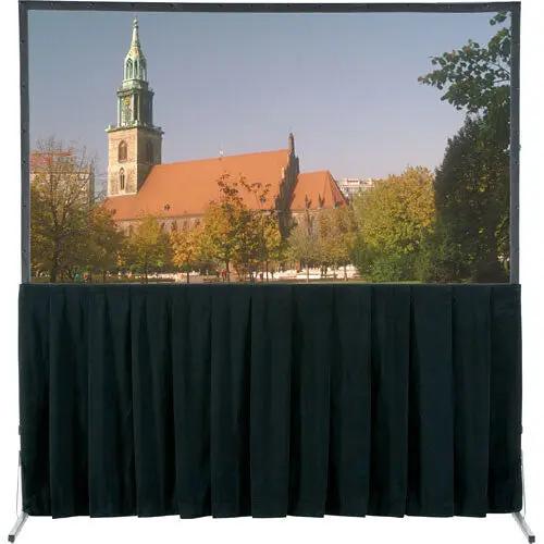 Da-Lite 39932 Fast-Fold Skirt, 86.5" x 138.5" Black Skirt