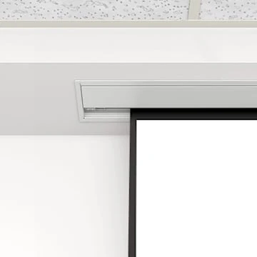 Da-Lite Advantage 160x284 Matte White Recessed Electric Projection Screen - Image 4
