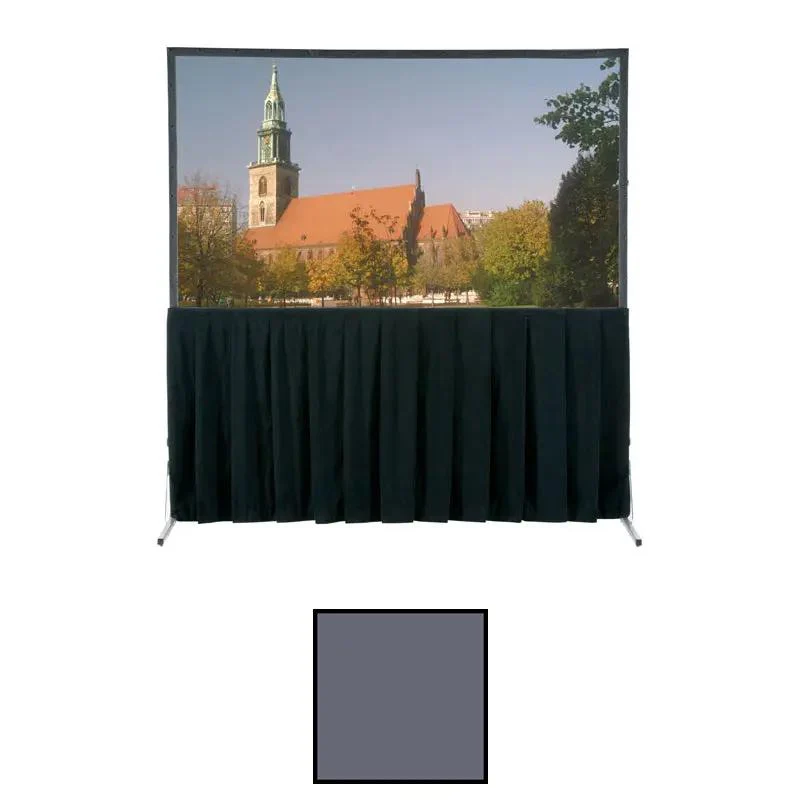 Da-Lite Fast-Fold Skirt, 63.5" x 102.5" Gray Skirt