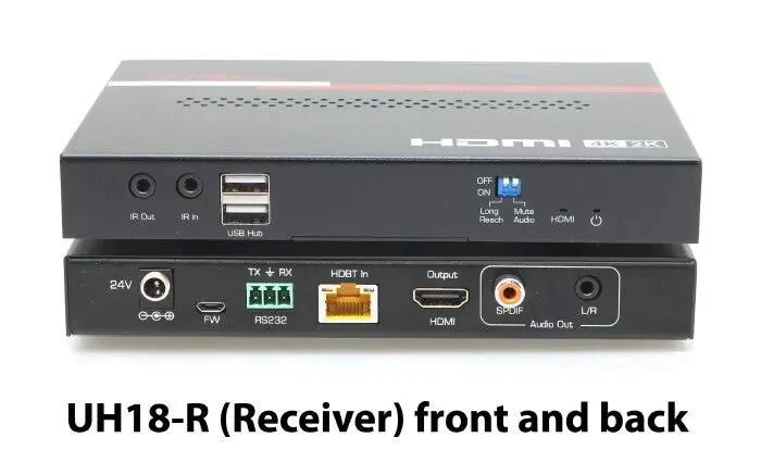 Hall Technologies UH18-R 4K HDBaseT 2.0 Extender - Image 3