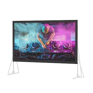 Heavy Duty Fast-Fold Deluxe Portable Projector Screen System 108x192 HD Rental - Image 3