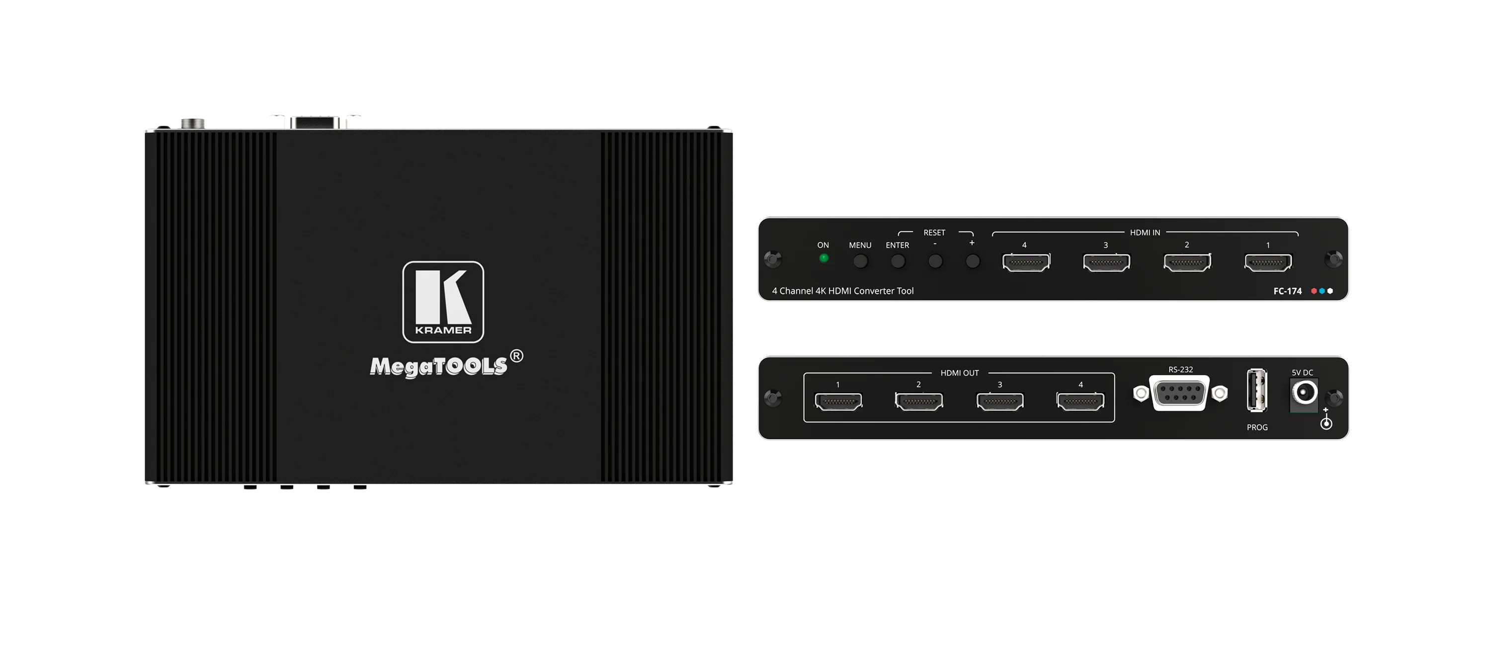 Kramer FC-174 4-Channel HDMI 4K60 4:4:4/4:2:0 Converter