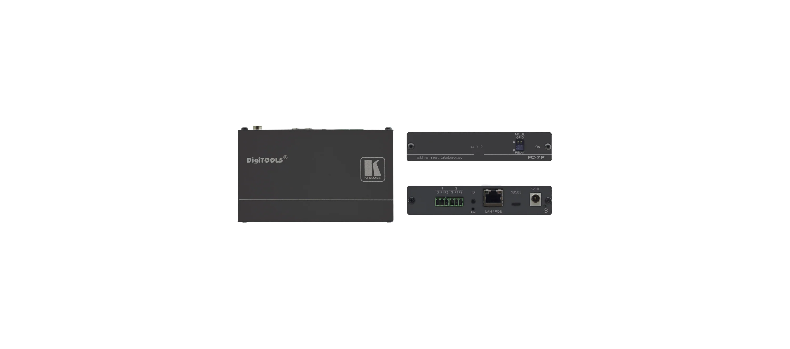 Kramer FC-7P 2-Port Multi-Function GPIO Relay PoE Control Gateway