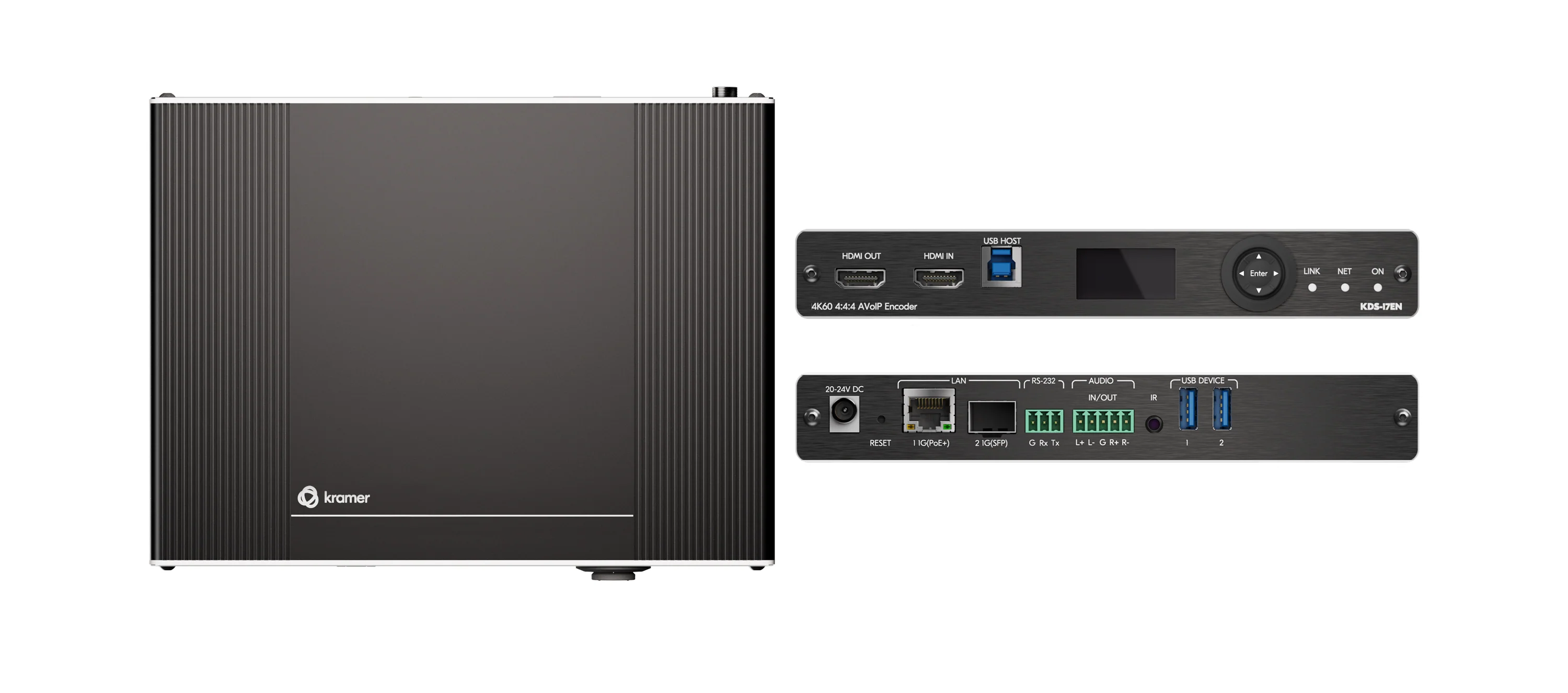 Kramer KDS-17EN 4K60 4:4:4 AVoIP Encoder with Dante Support