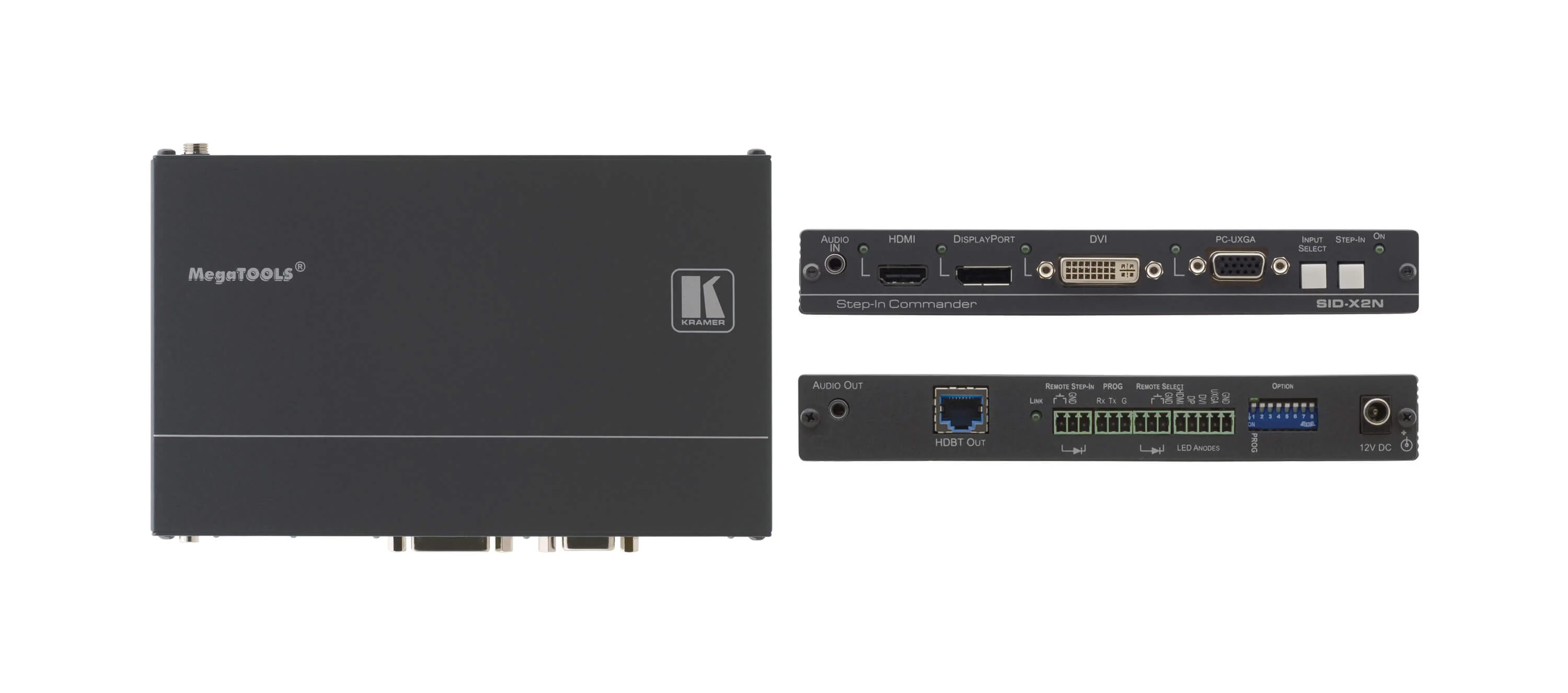 Kramer SID-X2N 4-Input HDBaseT Transmitter and Presentation Step-In Commander