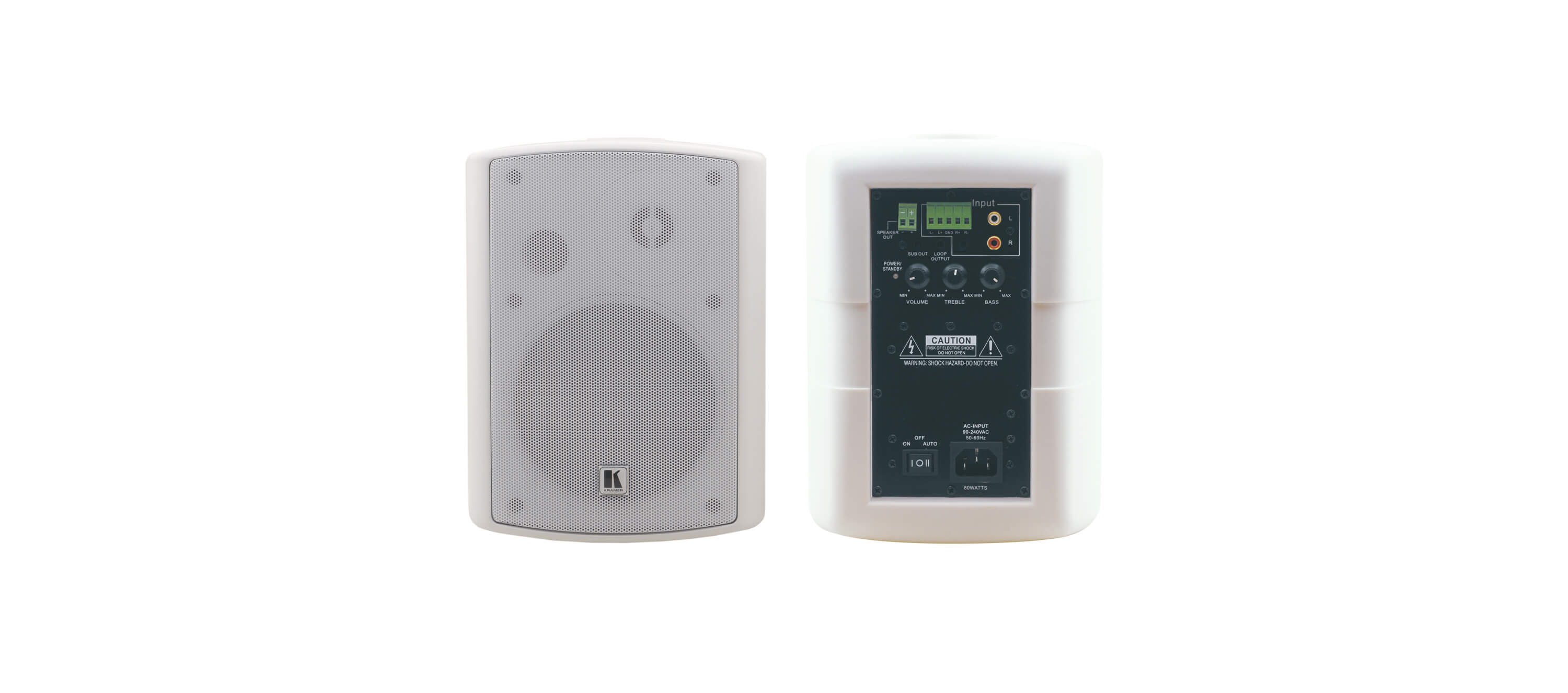 Kramer Tavor 5-O 5.25-Inch Powered On-Wall 2-Way Speaker System