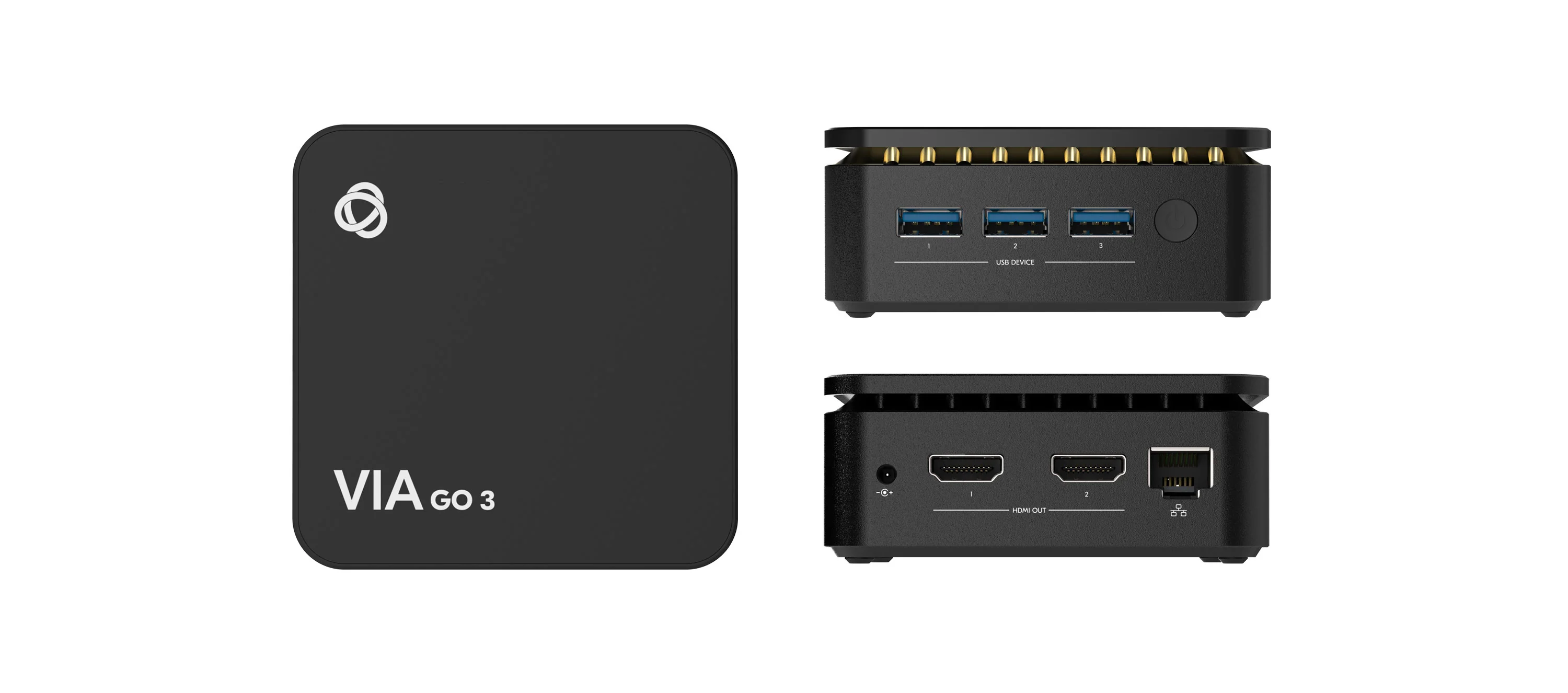 Kramer VIA GO3 Compact 4K Wireless Presentation Device for Meetings