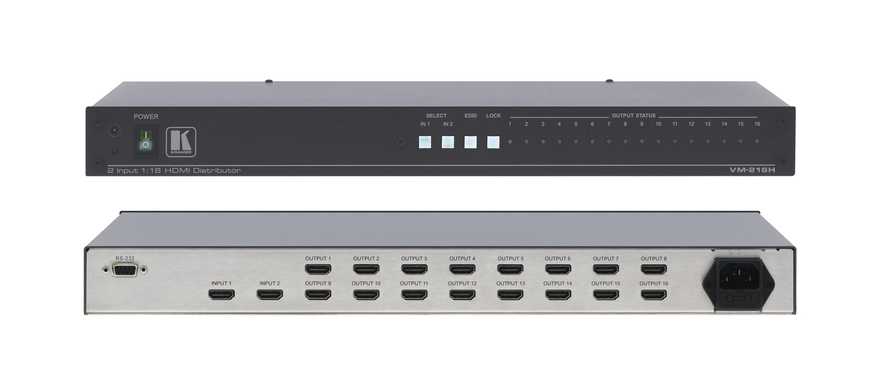Kramer VM-216H 2x1:16 HDMI Switchable Distribution Amplifier