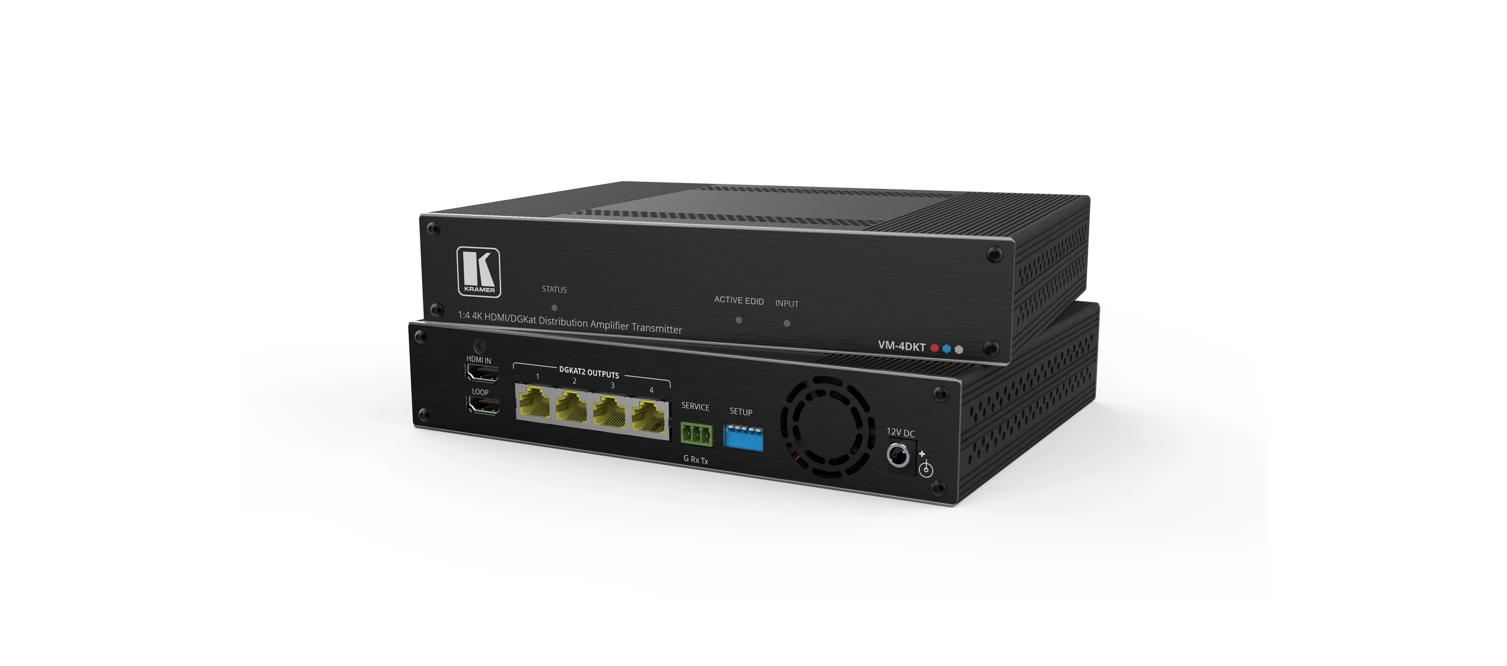 Kramer VM-4DKT 1:4 4K60 HDMI to Long-Reach DGKat Extender Distributor