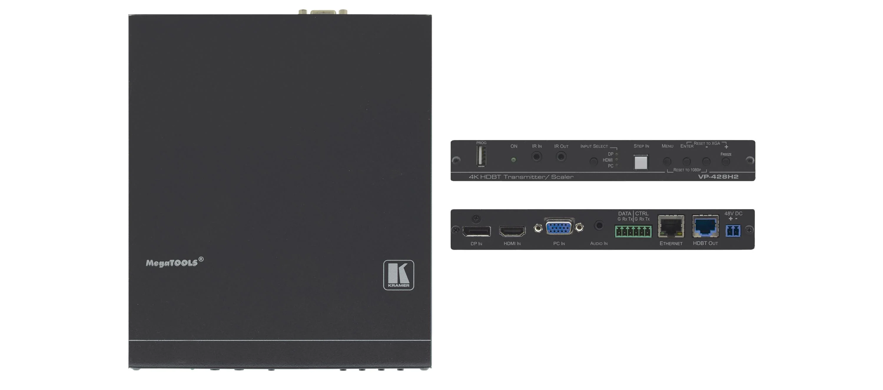 Kramer VP-428H2 4K60 HDBaseT Auto Switcher and Presentation Scaler