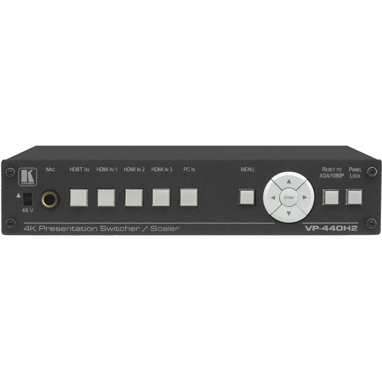Kramer VP-440H2 4K Presentation Switcher Scaler with HDBaseT HDMI VGA - Image 3