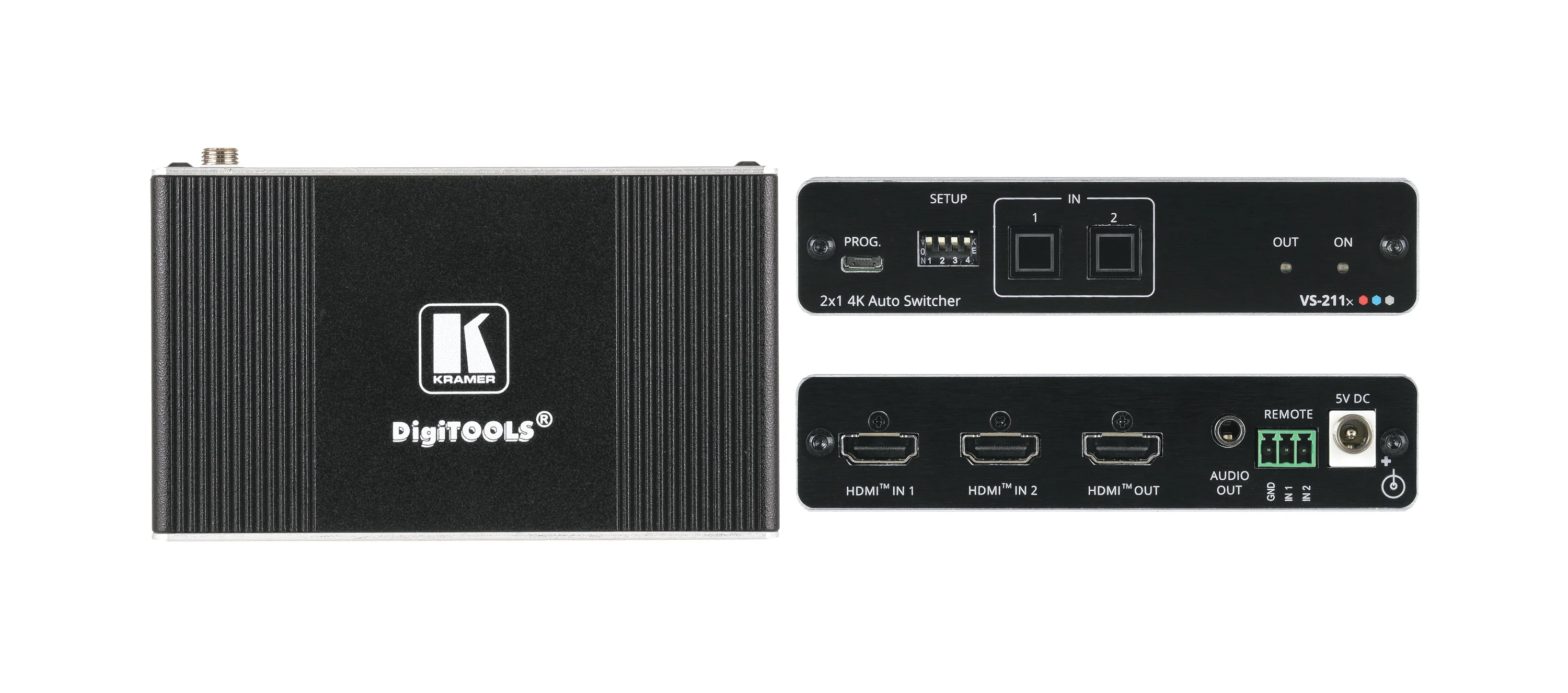 Kramer VS-211X 2x1 4K HDR HDMI Auto Switcher Compact Device
