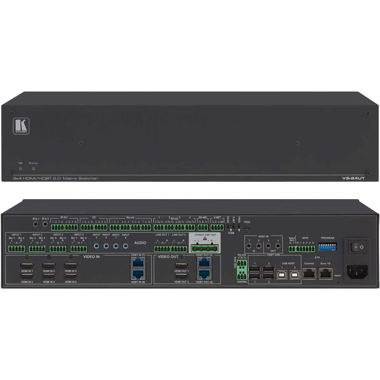 Kramer VS-84UT All-in-One 4K60 Presentation System with 8x4 Matrix Switching