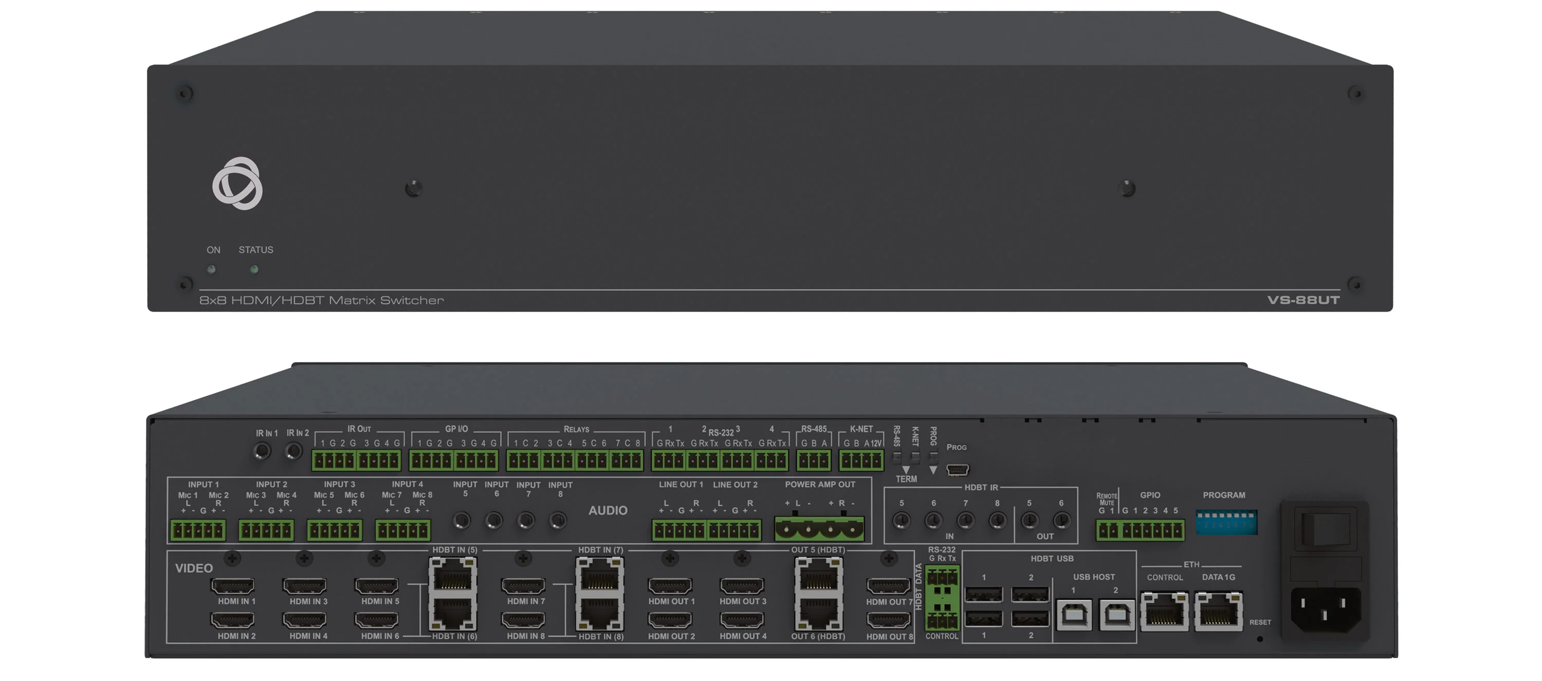 Kramer VS-88UT 8x8 4K60 HDMI HDBaseT Presentation Matrix Switcher
