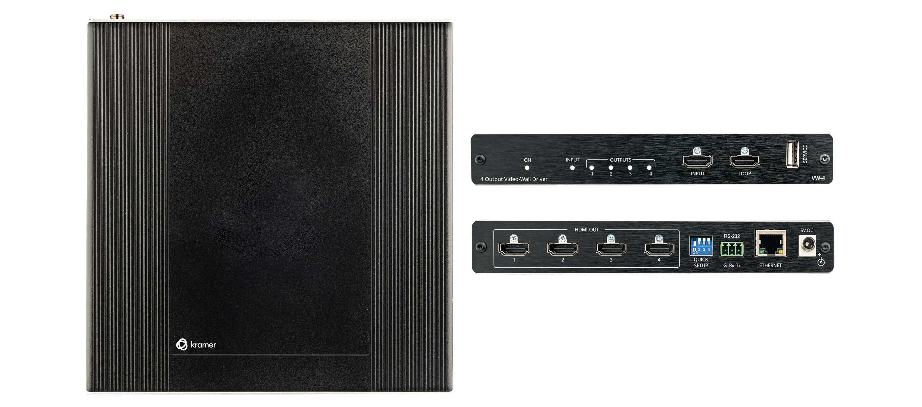 Kramer VW-4 4-Output Video Wall Driver for Scalable Displays