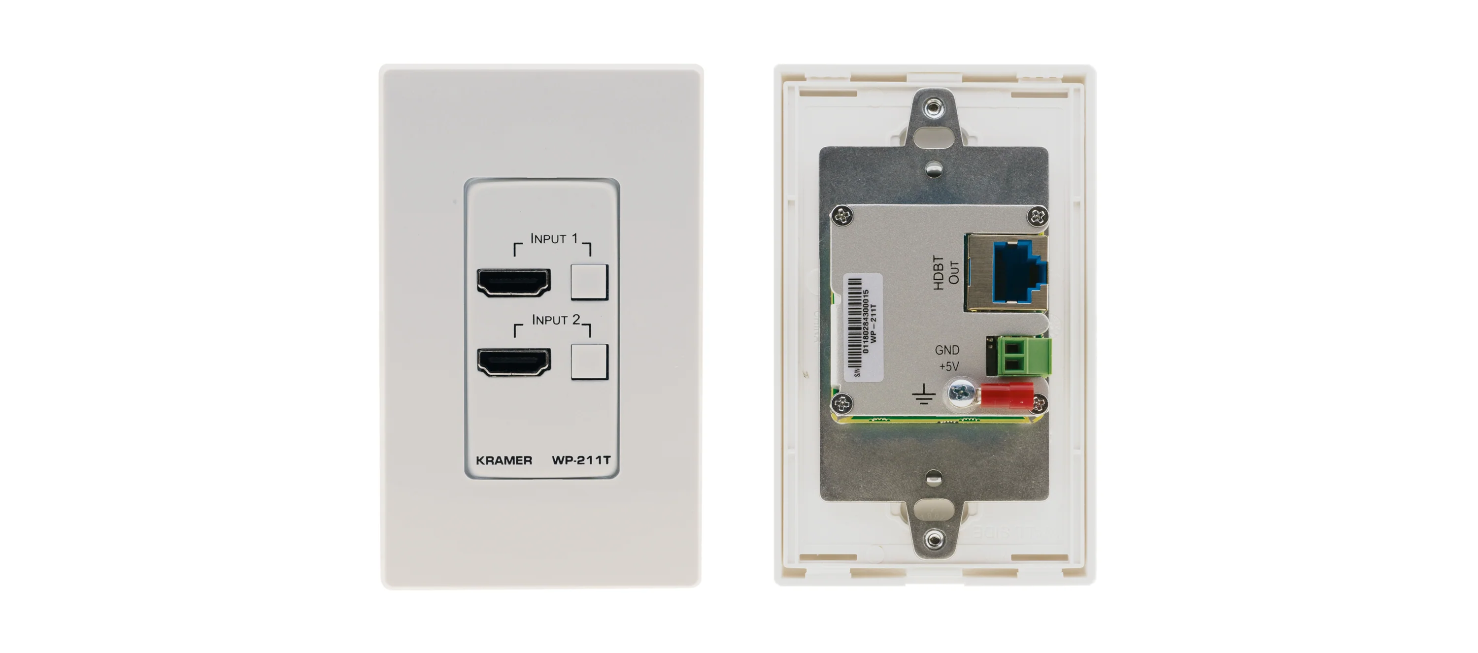 Kramer WP-211T 4K60 HDMI Wall-Plate Auto Switcher HDBaseT Transmitter - Image 2
