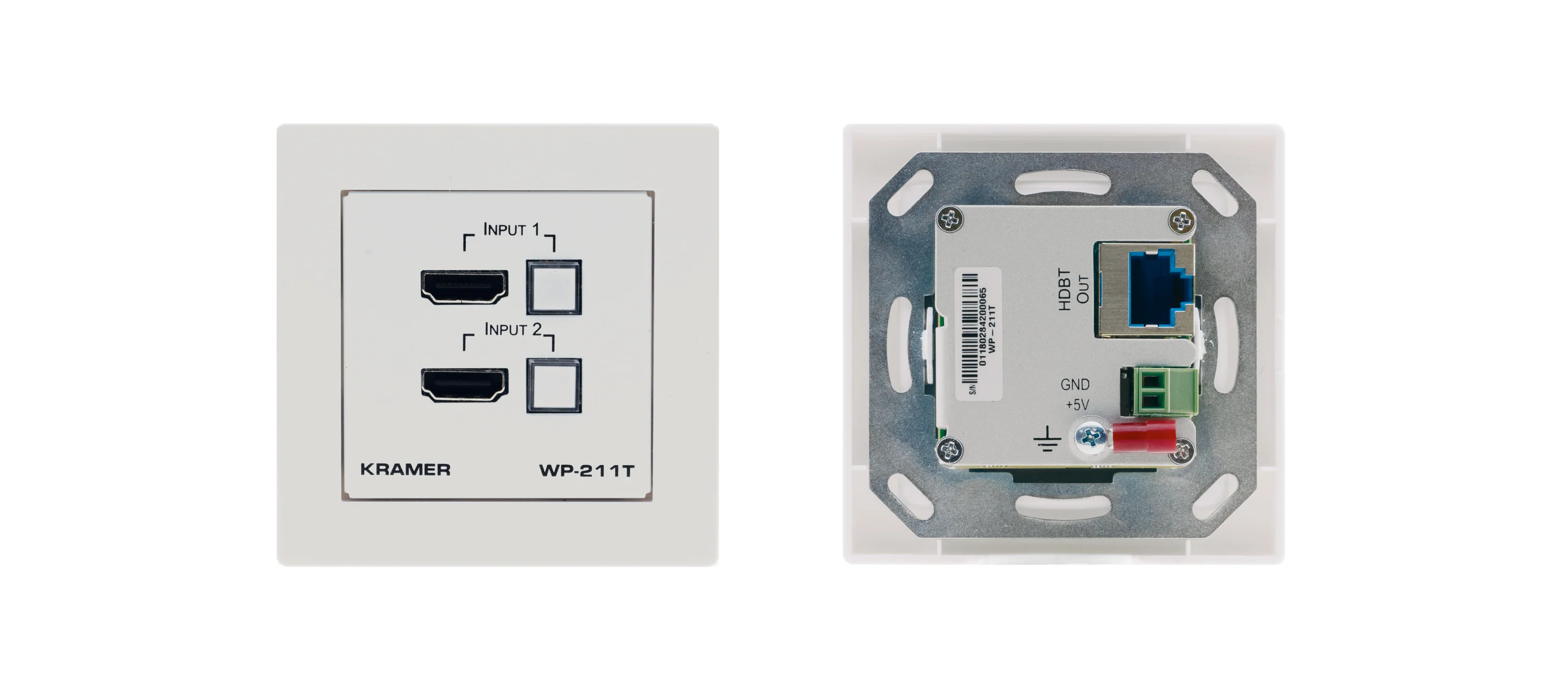Kramer WP-211T 4K60 HDMI Wall-Plate Auto Switcher HDBaseT Transmitter - Image 3