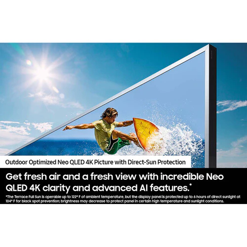 Samsung 65 Inch The Terrace Full Sun QLED 4K Outdoor TV - Image 4