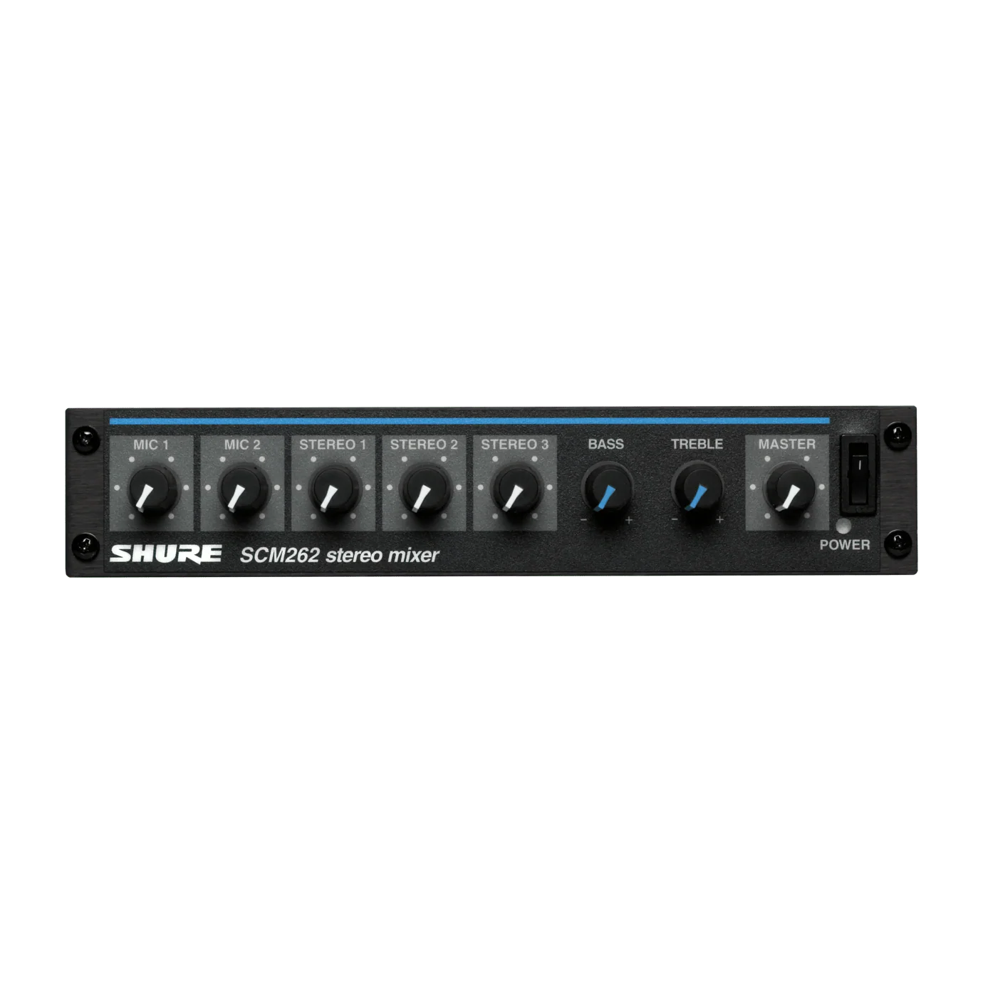 Shure SCM262 Stereo Microphone Mixer with Ducking and Phantom Power