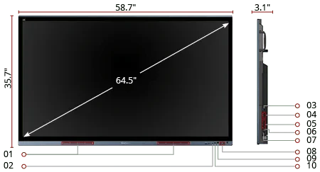 ViewSonic IFP6562 65-inch 4K Interactive Flat Panel Display - Image 2